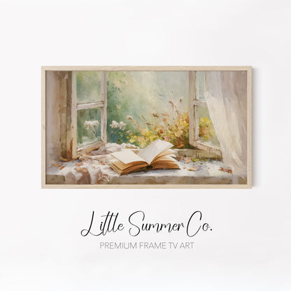 Summer Garden Escape Frame TV Art Bundle displayed on a TV