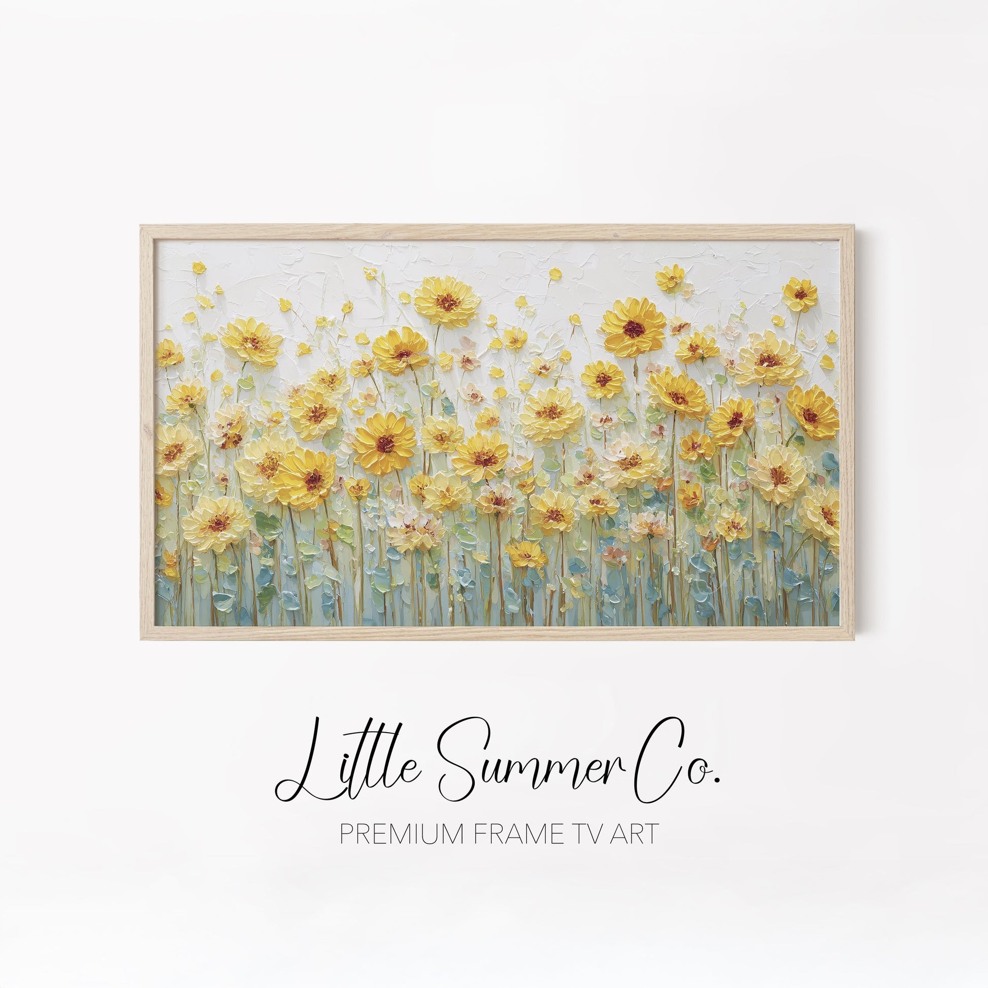 Pastel Flower Collection Frame TV Art Bundle displayed on a TV