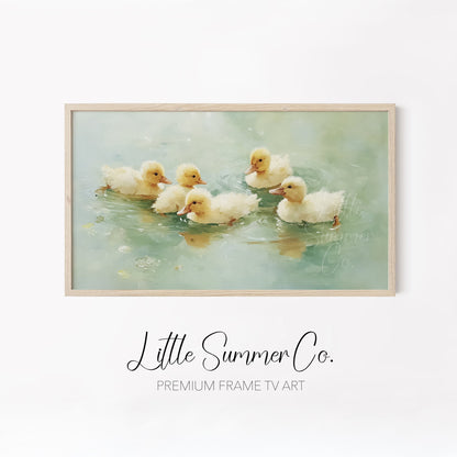 Whimsical Garden Creatures Frame TV Art Bundle displayed on a TV