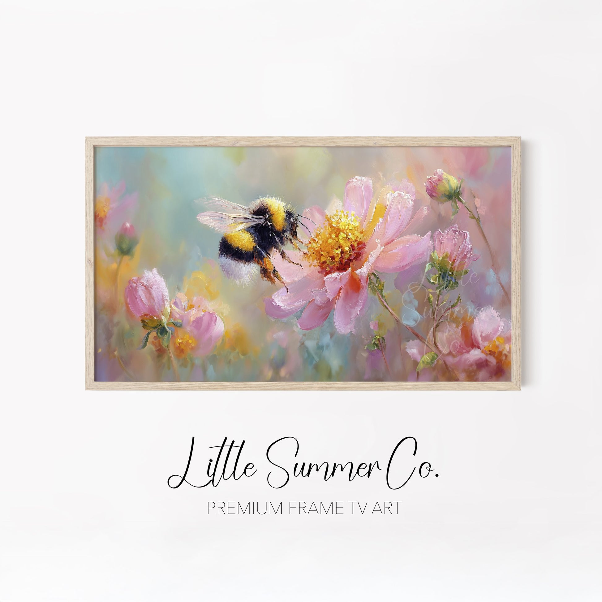 Whimsical Garden Creatures Frame TV Art Bundle displayed on a TV