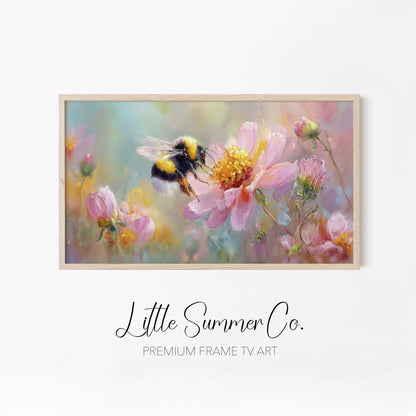 Whimsical Garden Creatures Frame TV Art Bundle displayed on a TV