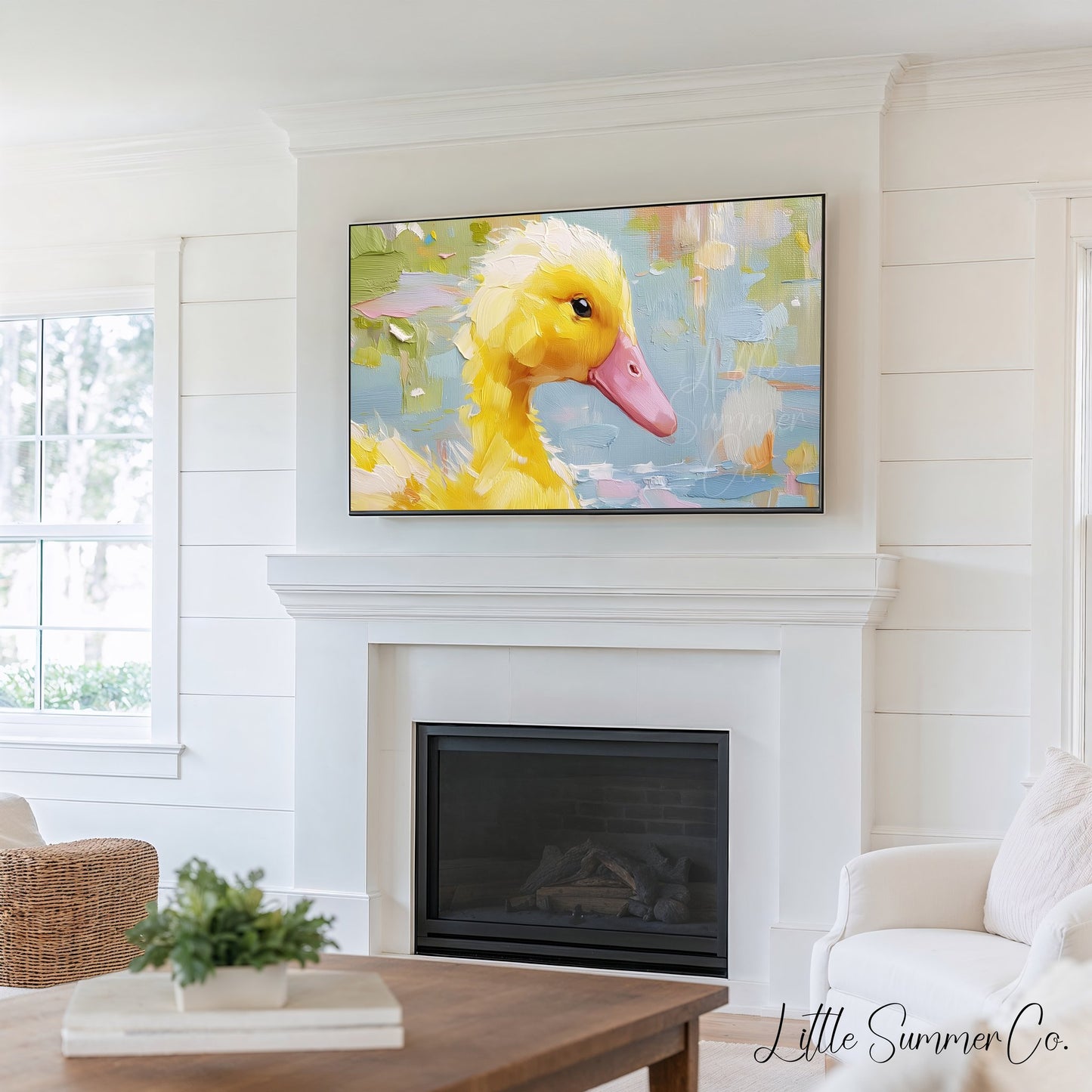 Whimsical Garden Creatures Frame TV Art Bundle displayed on a TV