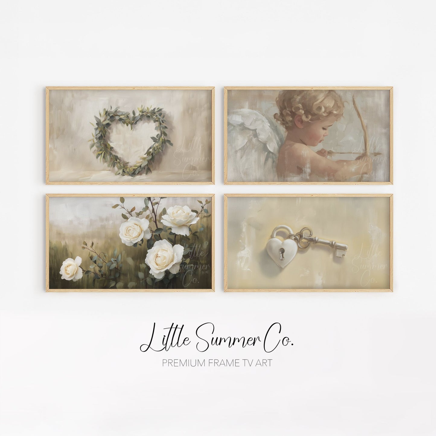 Romantic Keepsakes Frame TV Art Bundle displayed on a TV