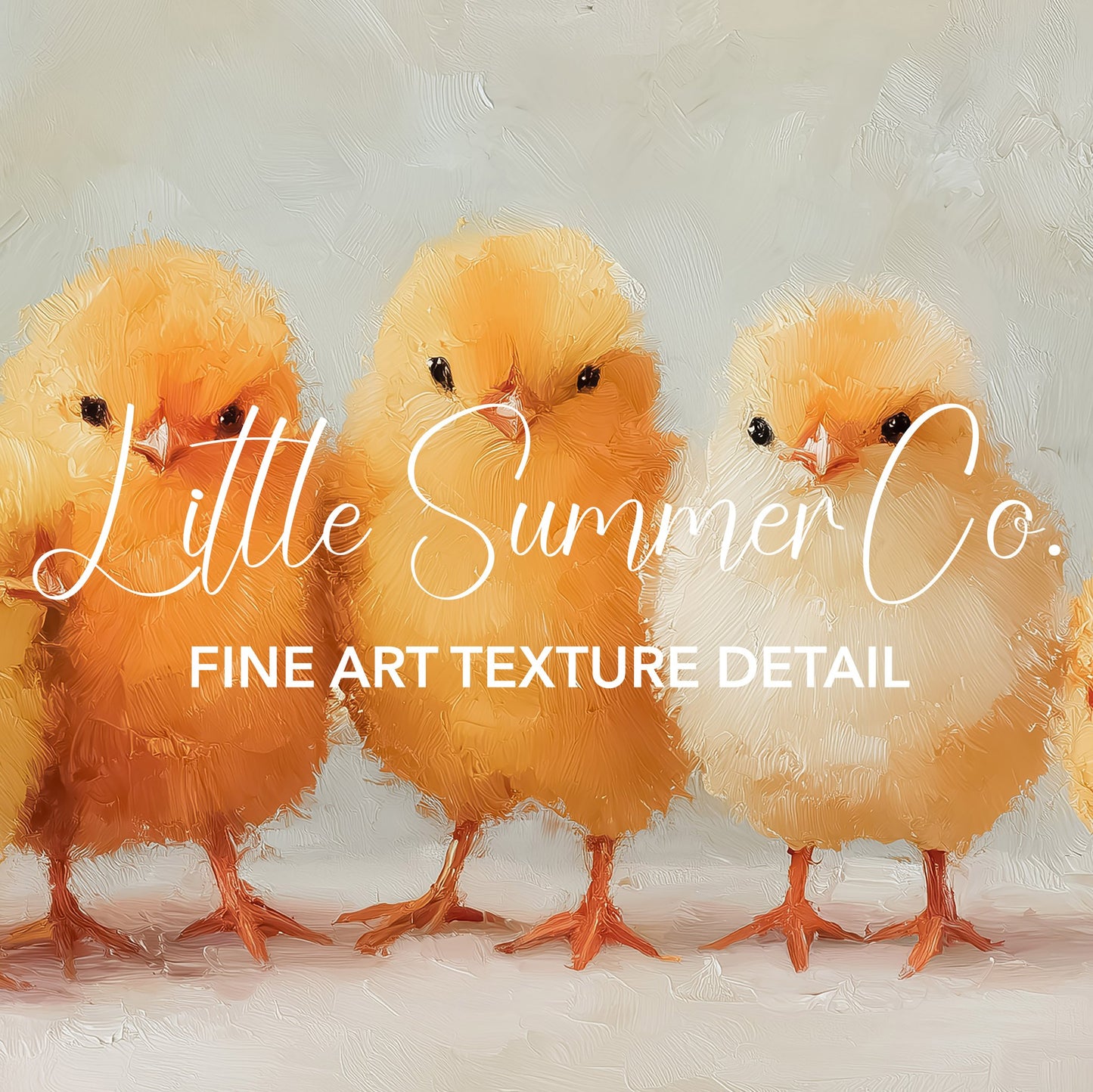 Chicks And Bunny Friends Frame TV Art Bundle displayed on a TV