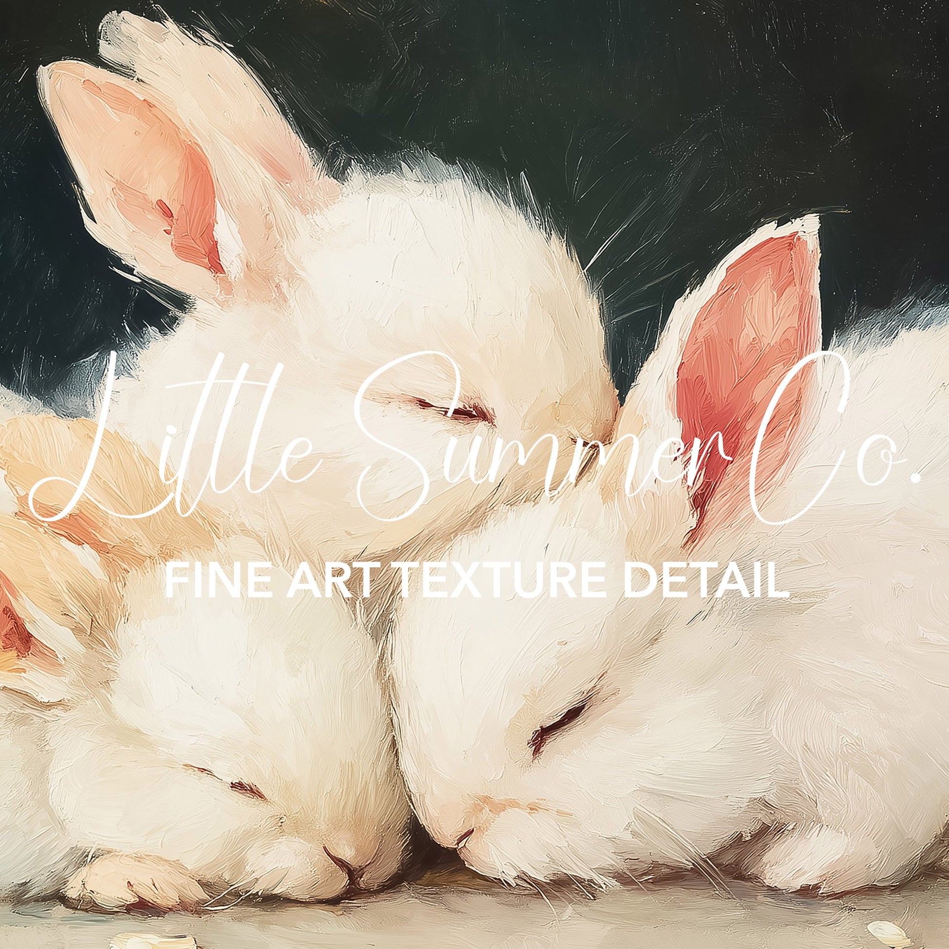 Moody Bunny And Chick Frame TV Art Bundle displayed on a TV