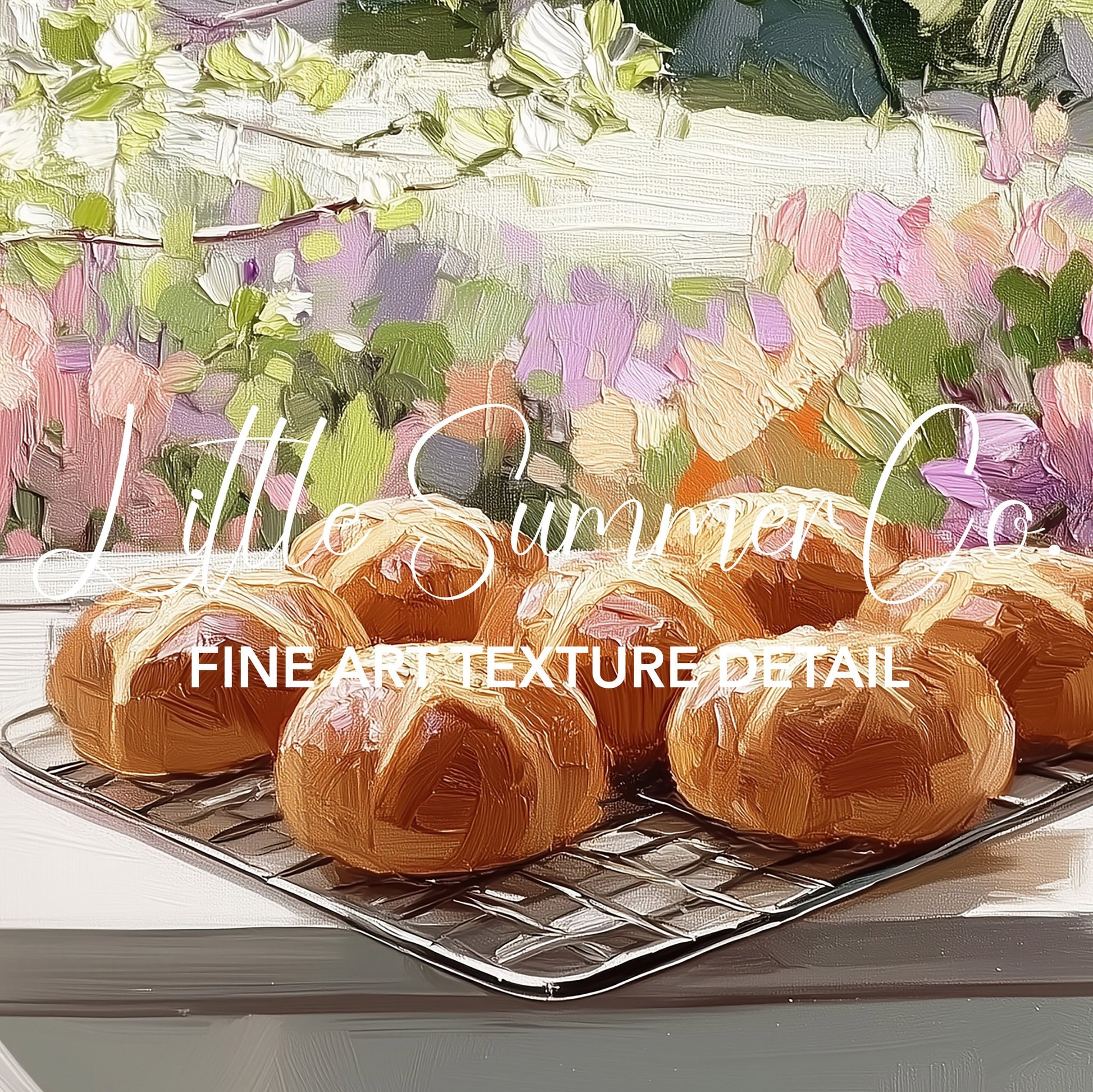 Bakery Blooms And Eggs Frame TV Art Bundle displayed on a TV