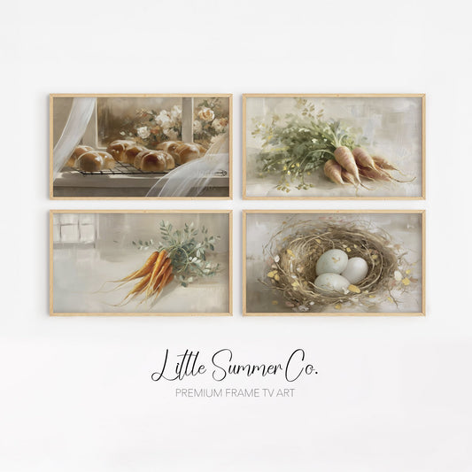 Rustic Bakery Frame TV Art Bundle displayed on a TV