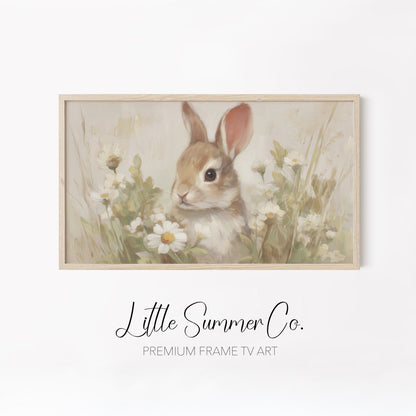 Spring Baby Animals Frame TV Art Bundle displayed on a TV