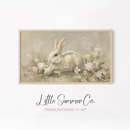 Spring Baby Animals Frame TV Art Bundle displayed on a TV
