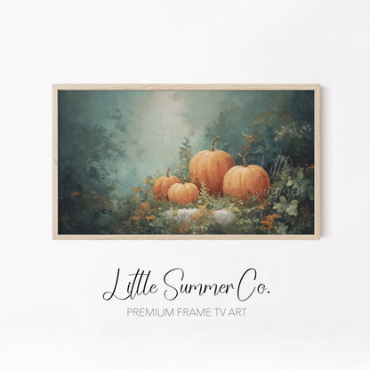 Misty Forest Scenes Frame TV Art Bundle displayed on a TV