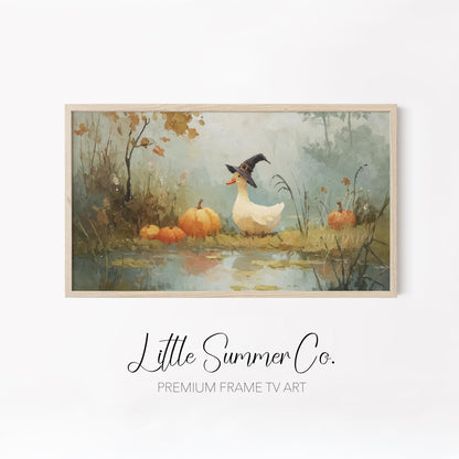 Cute Spooky Creatures Frame TV Art Bundle displayed on a TV