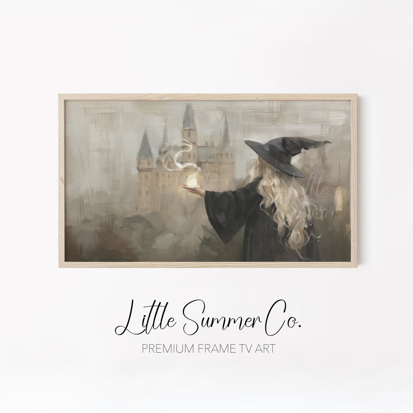 Spellbound Witch Scenes Frame TV Art Bundle displayed on a TV