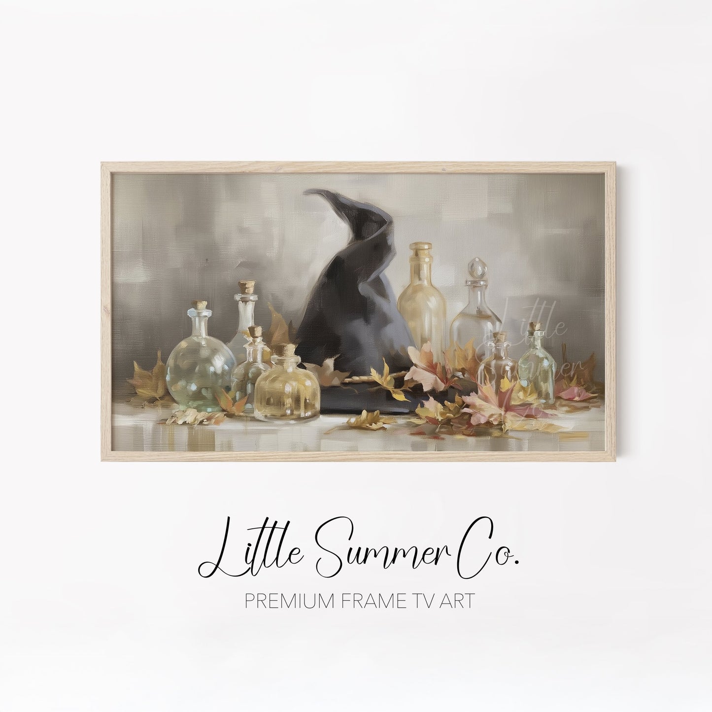 Spellbound Witch Scenes Frame TV Art Bundle displayed on a TV