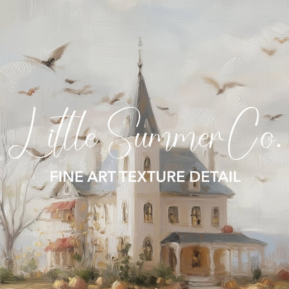 Haunted Harvest Scenes Frame TV Art Bundle displayed on a TV