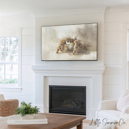 Haunted Harvest Scenes Frame TV Art Bundle displayed on a TV