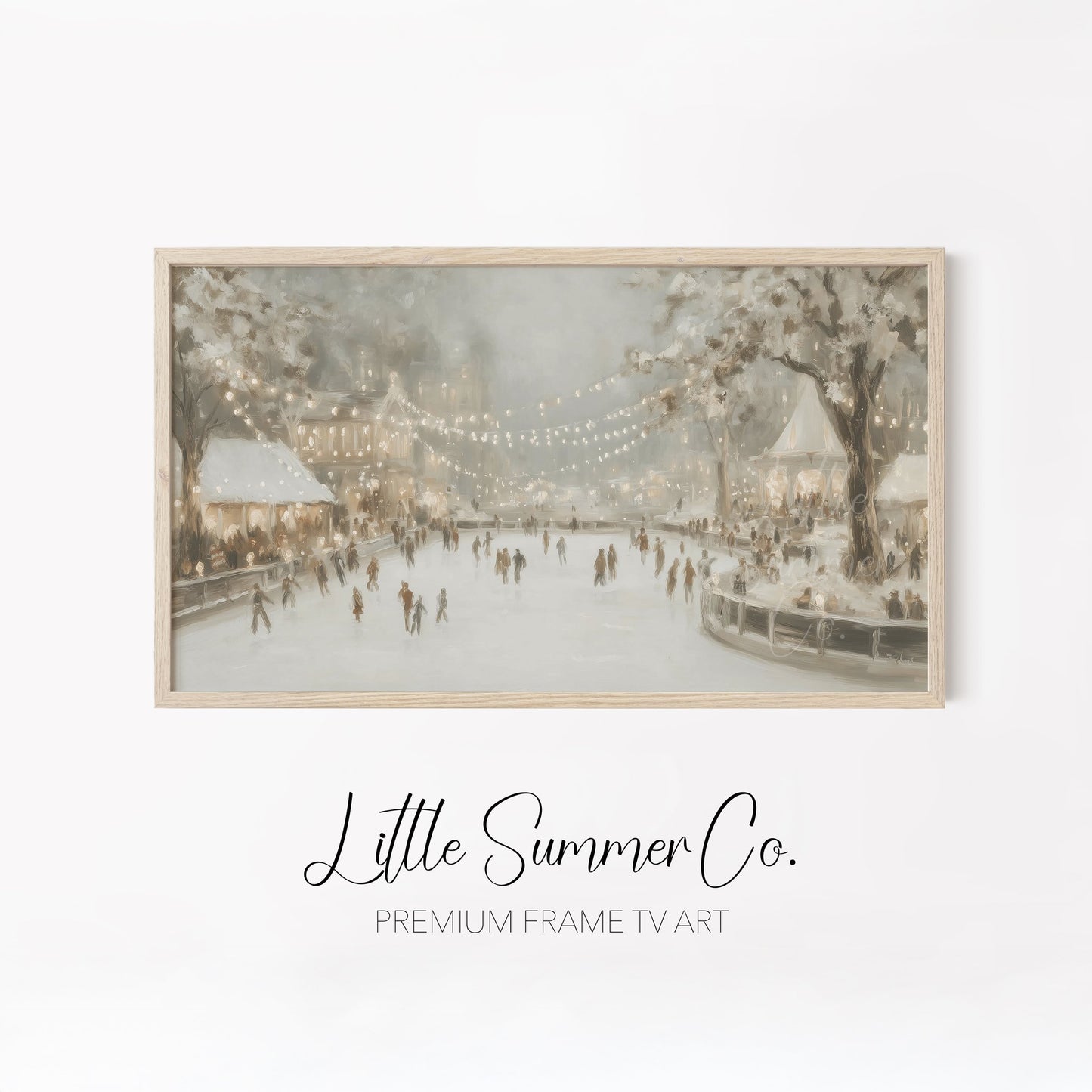 Cozy Winter Escape Frame TV Art Bundle displayed on a TV