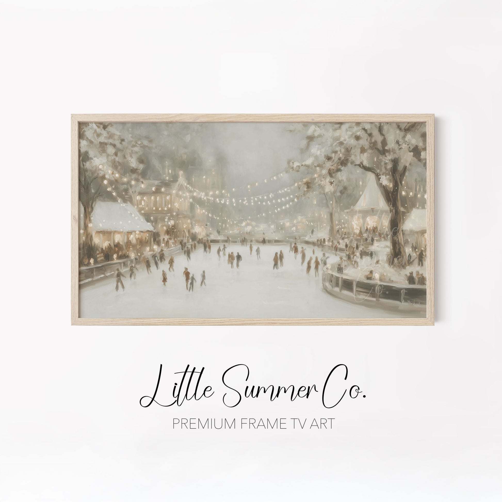 Cozy Winter Escape Frame TV Art Bundle displayed on a TV