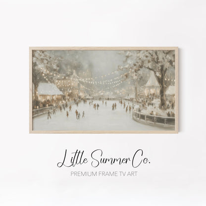 Cozy Winter Escape Frame TV Art Bundle displayed on a TV