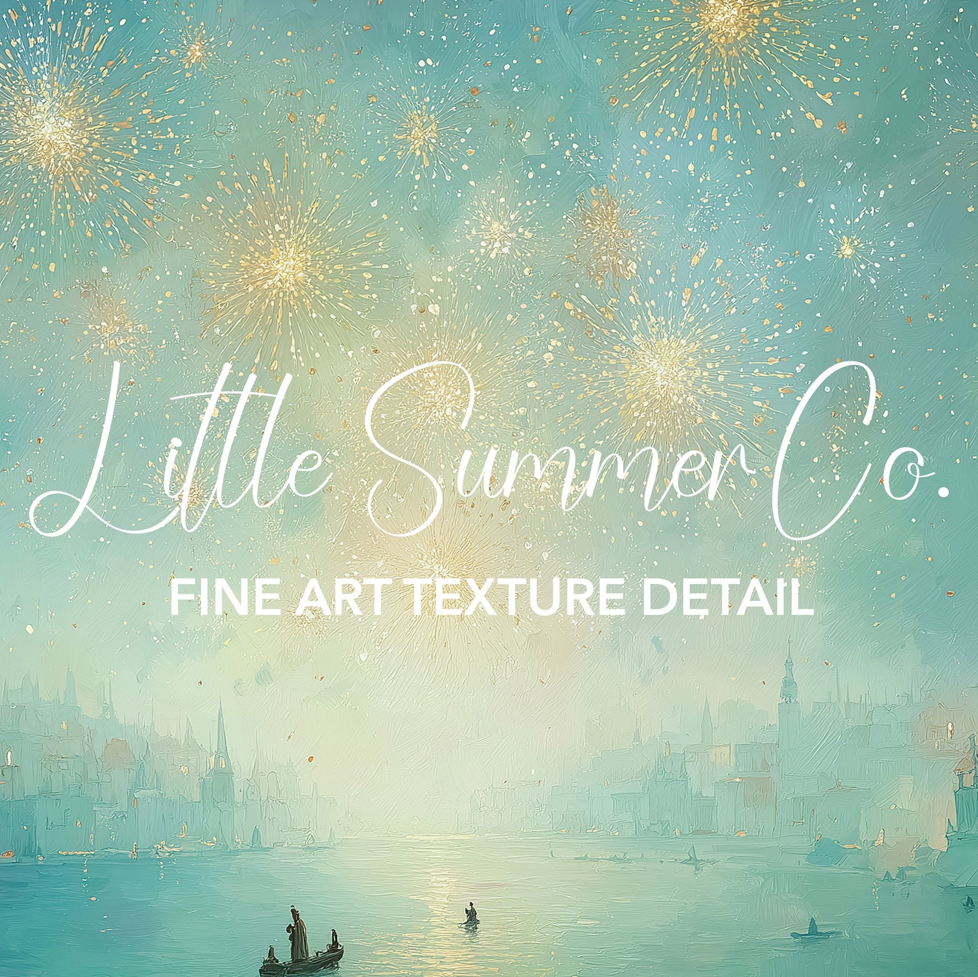 Luminous City Fireworks Frame TV Art Bundle displayed on a TV
