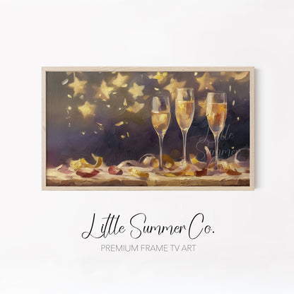 Party Sparkle Frame TV Art Bundle displayed on a TV