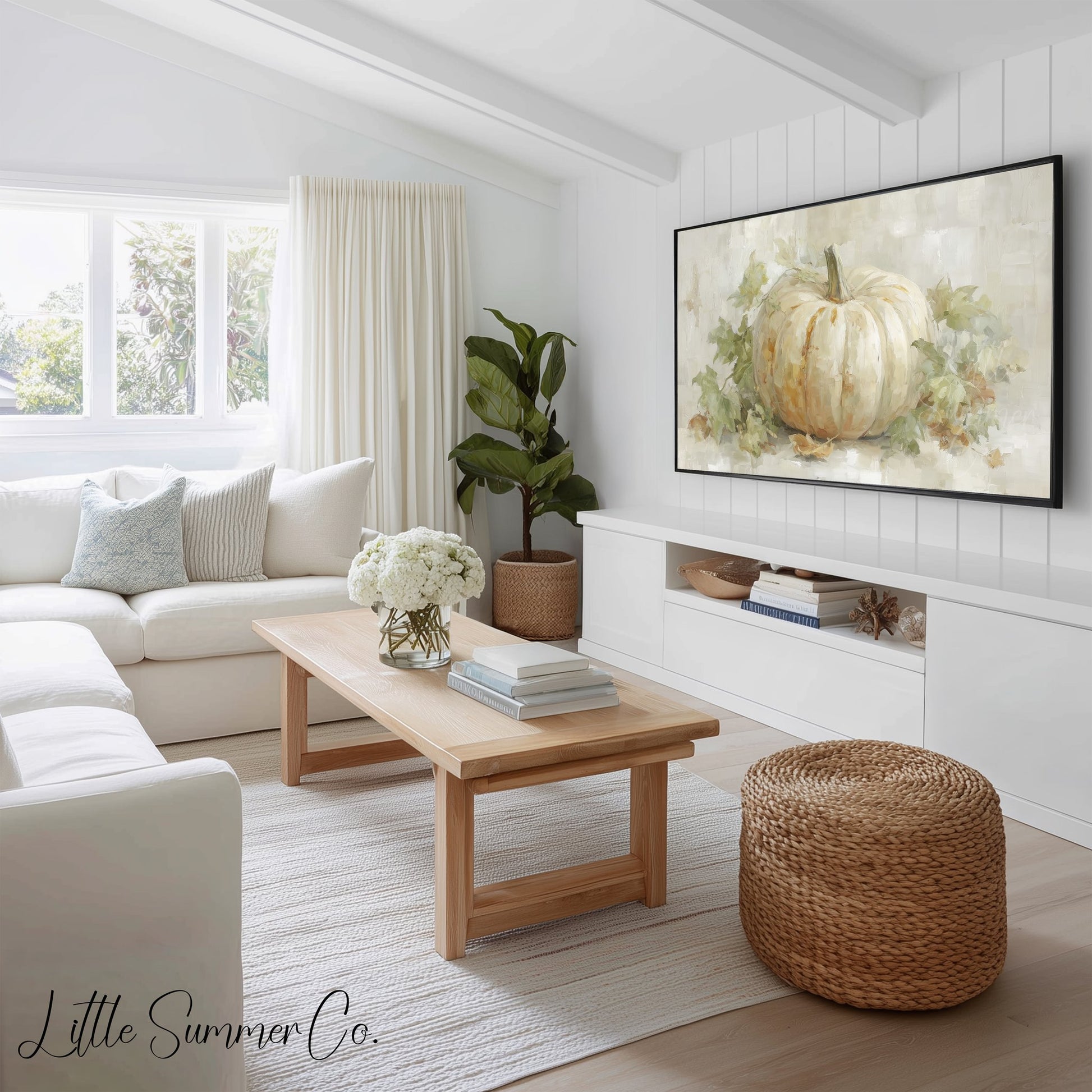 Thanksgiving Harvest Frame TV Art Bundle displayed on a TV