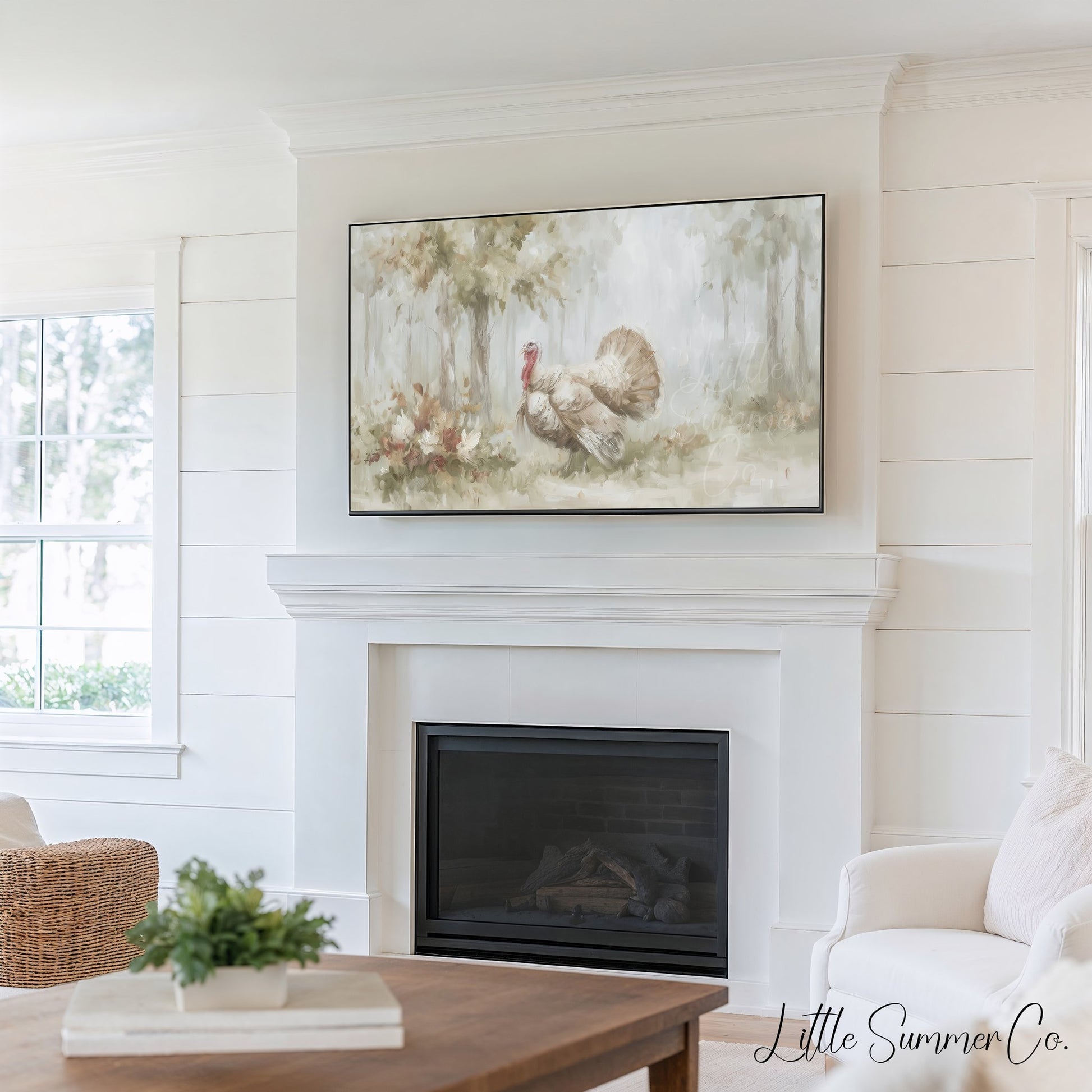 Thanksgiving Harvest Frame TV Art Bundle displayed on a TV