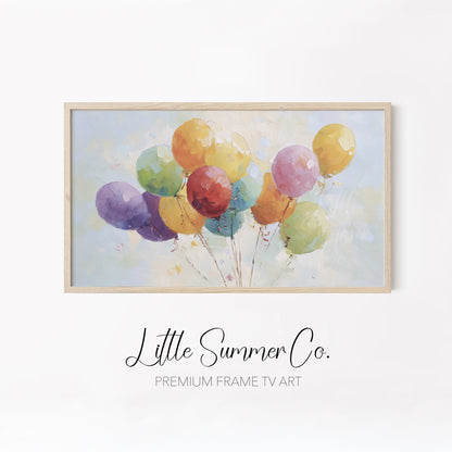 Pastel Party Frame TV Art Bundle displayed on a TV