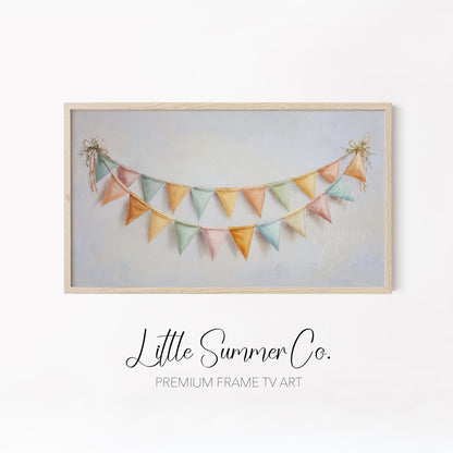 Pastel Party Frame TV Art Bundle displayed on a TV