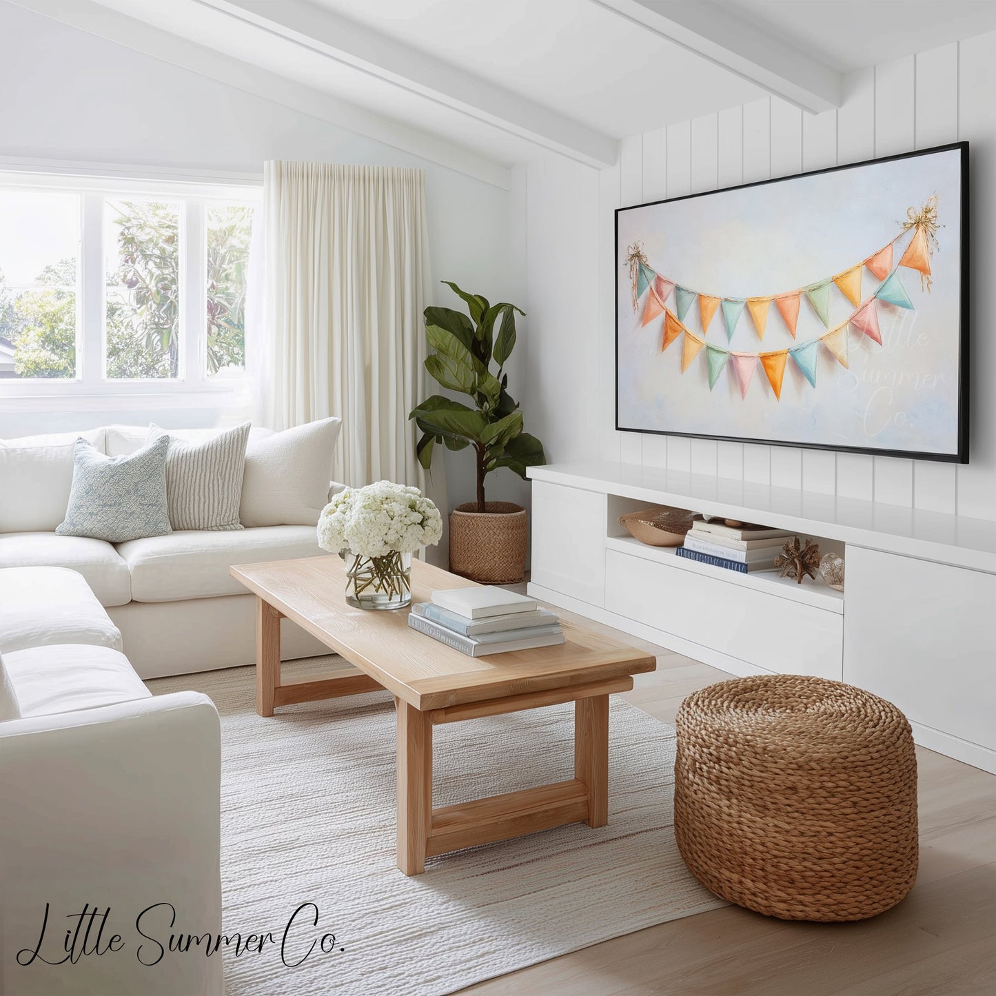 Pastel Party Frame TV Art Bundle displayed on a TV