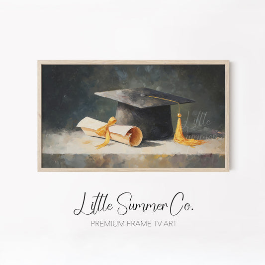 Academic Keepsakes Frame TV Art Bundle displayed on a TV