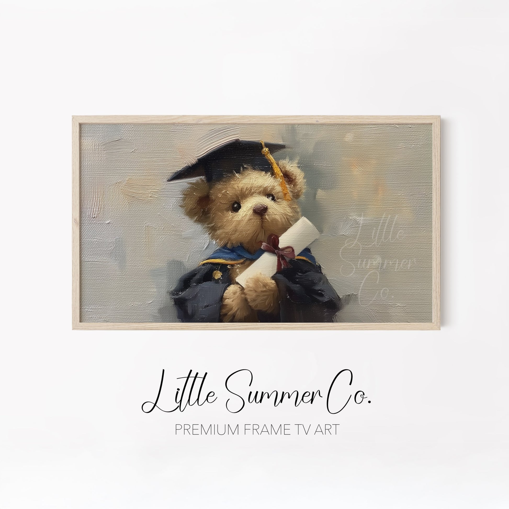 Academic Keepsakes Frame TV Art Bundle displayed on a TV