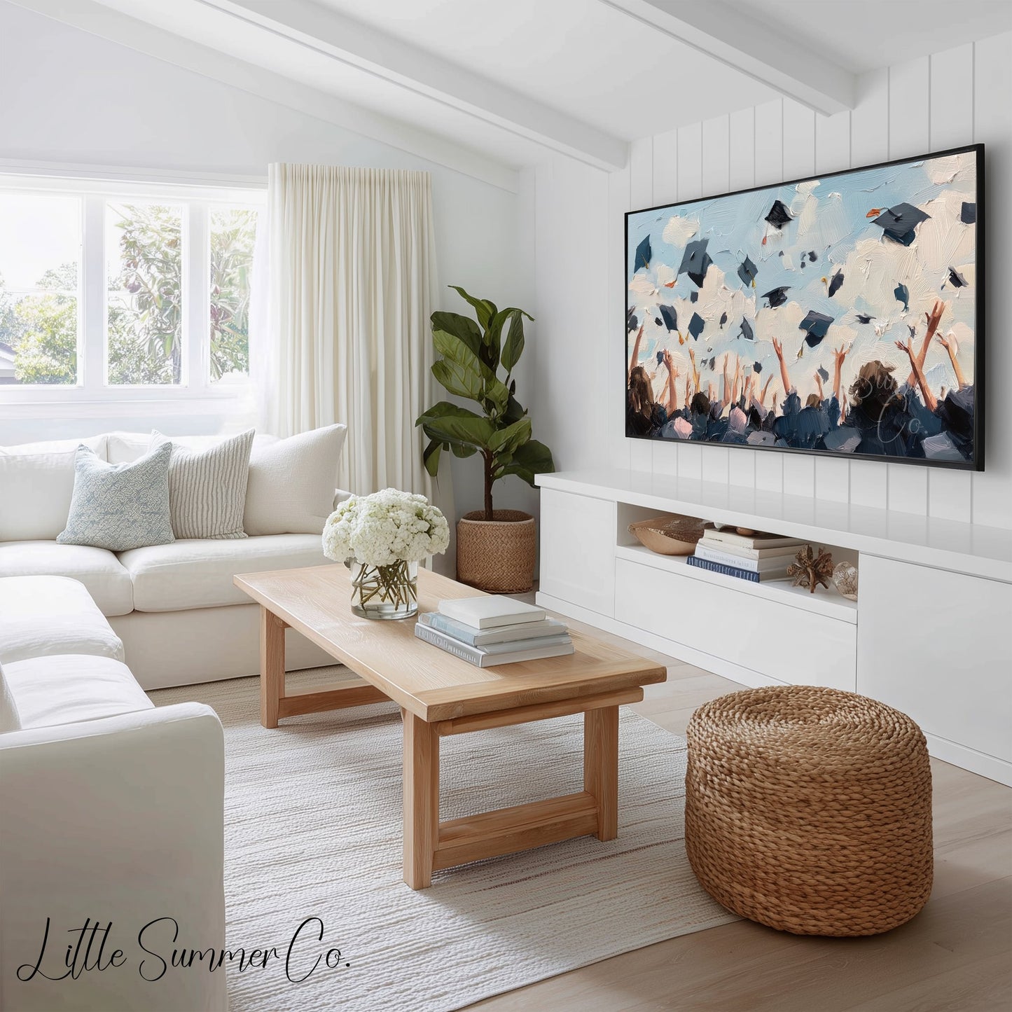 Academic Keepsakes Frame TV Art Bundle displayed on a TV