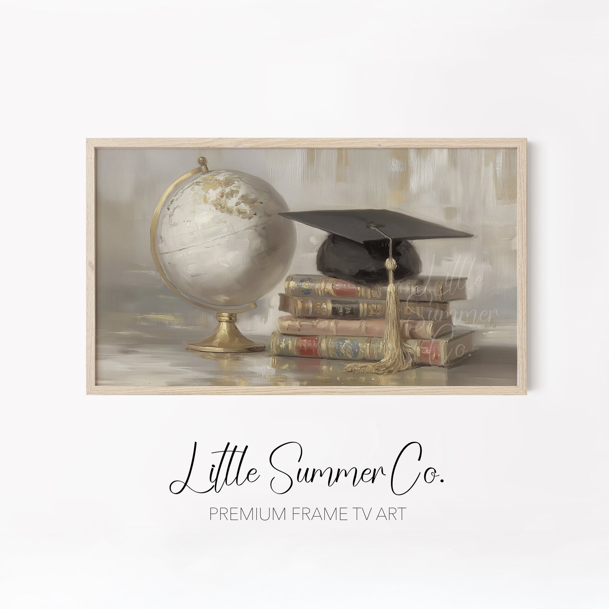 Scholar Keepsakes Frame TV Art Bundle displayed on a TV