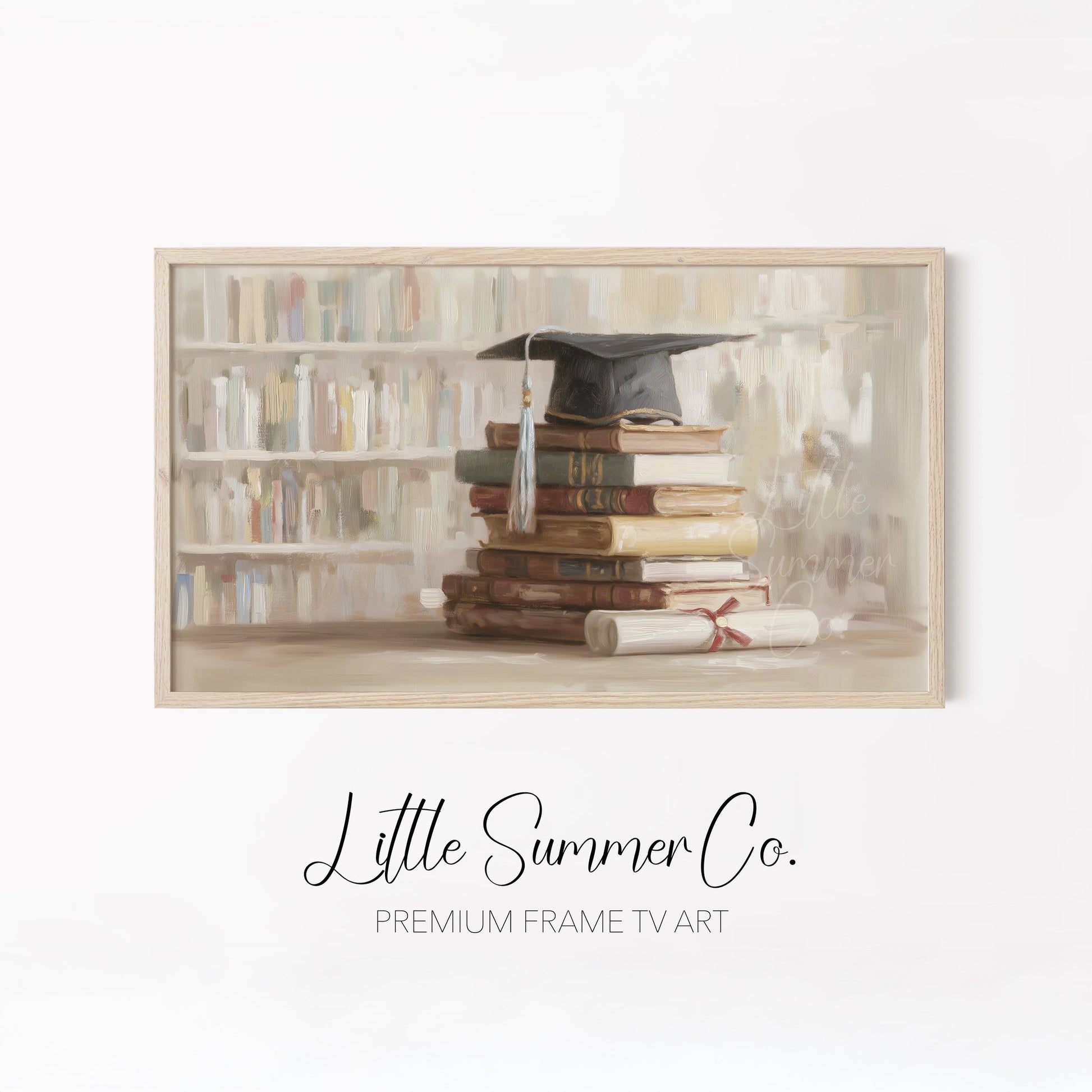 Scholar Keepsakes Frame TV Art Bundle displayed on a TV