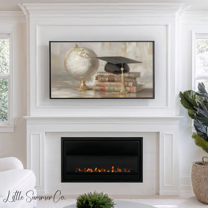 Scholar Keepsakes Frame TV Art Bundle displayed on a TV