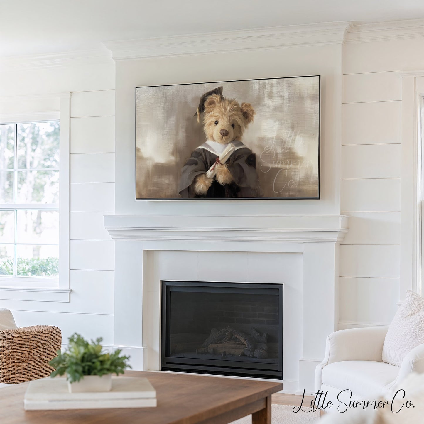 Scholar Keepsakes Frame TV Art Bundle displayed on a TV