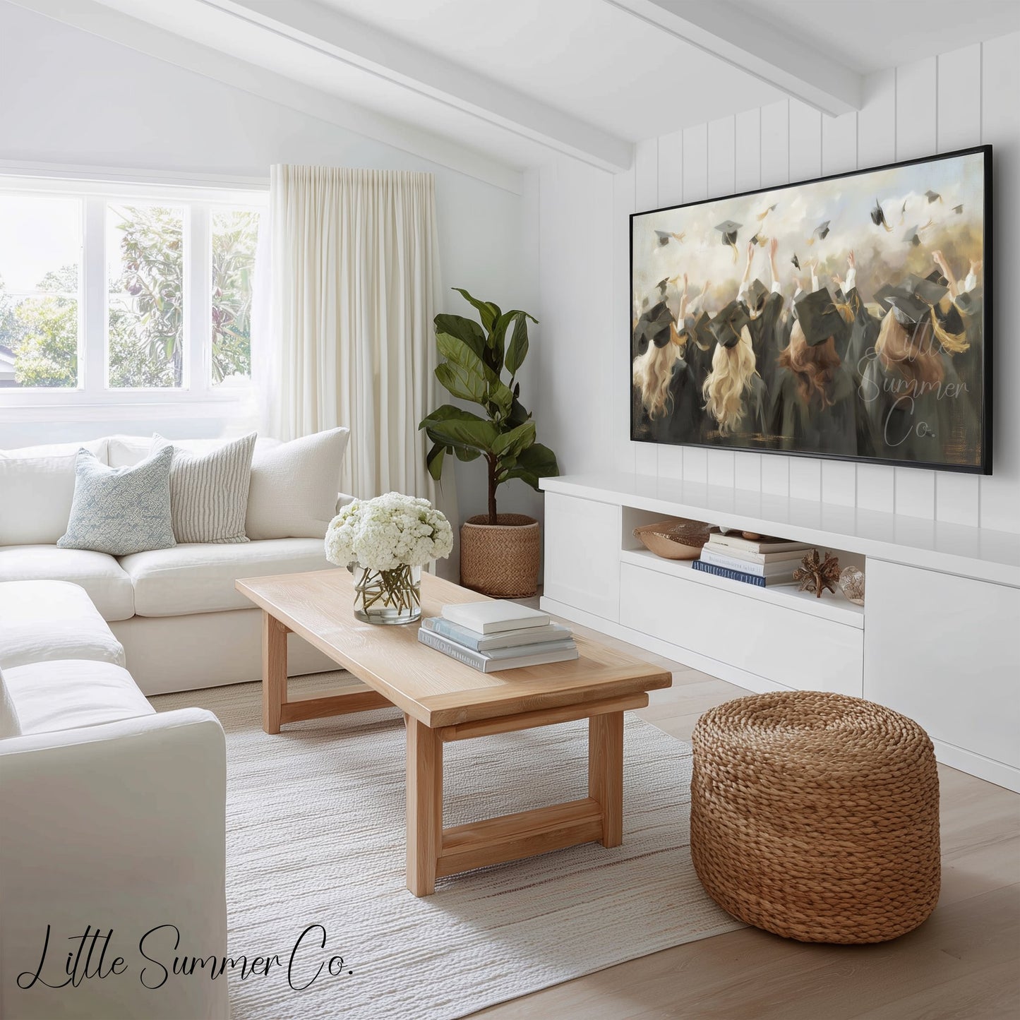 Cap Toss Celebration Frame TV Art Bundle displayed on a TV