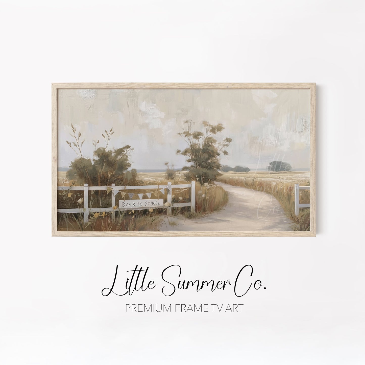 Back To School Frame TV Art Bundle displayed on a TV