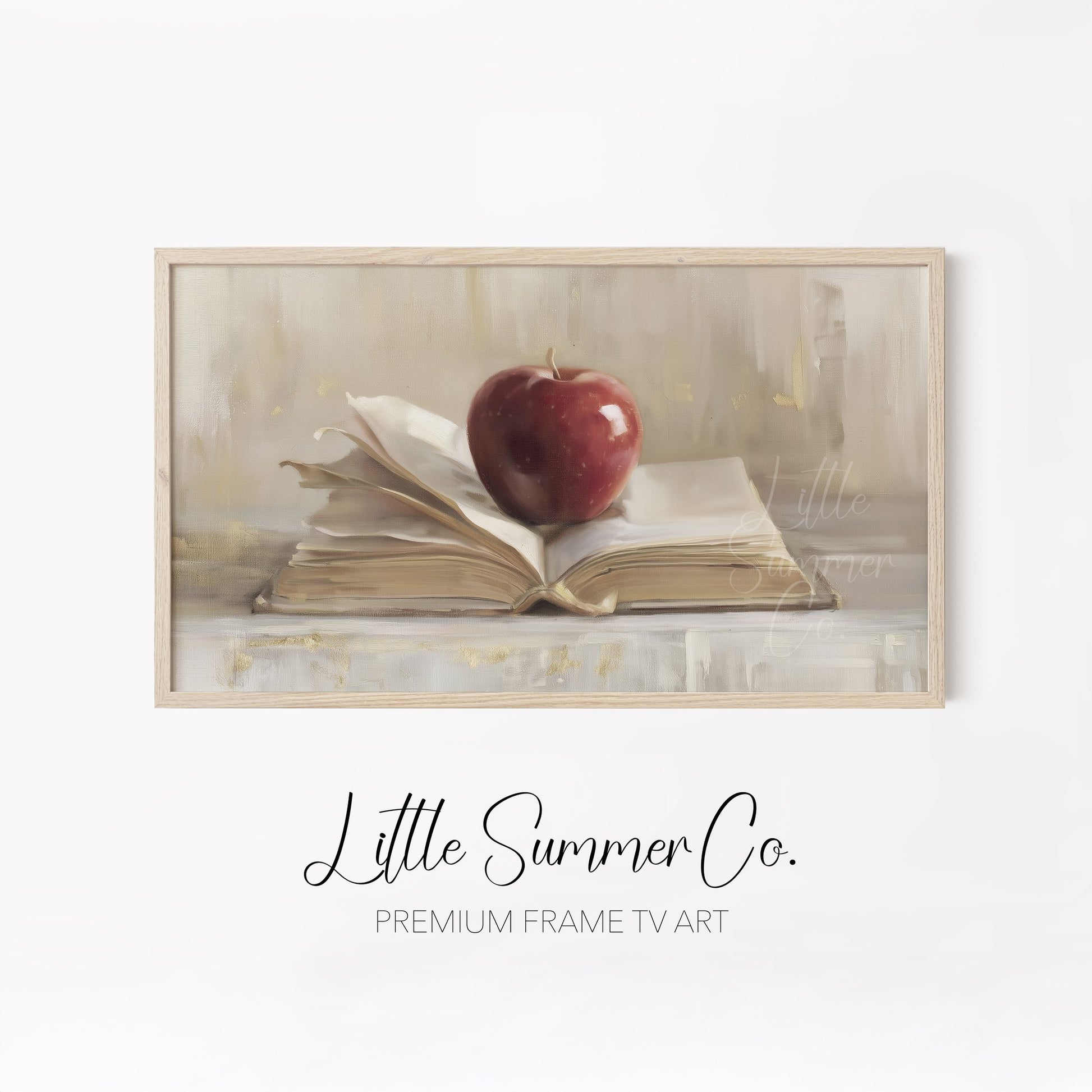 Back To School Frame TV Art Bundle displayed on a TV