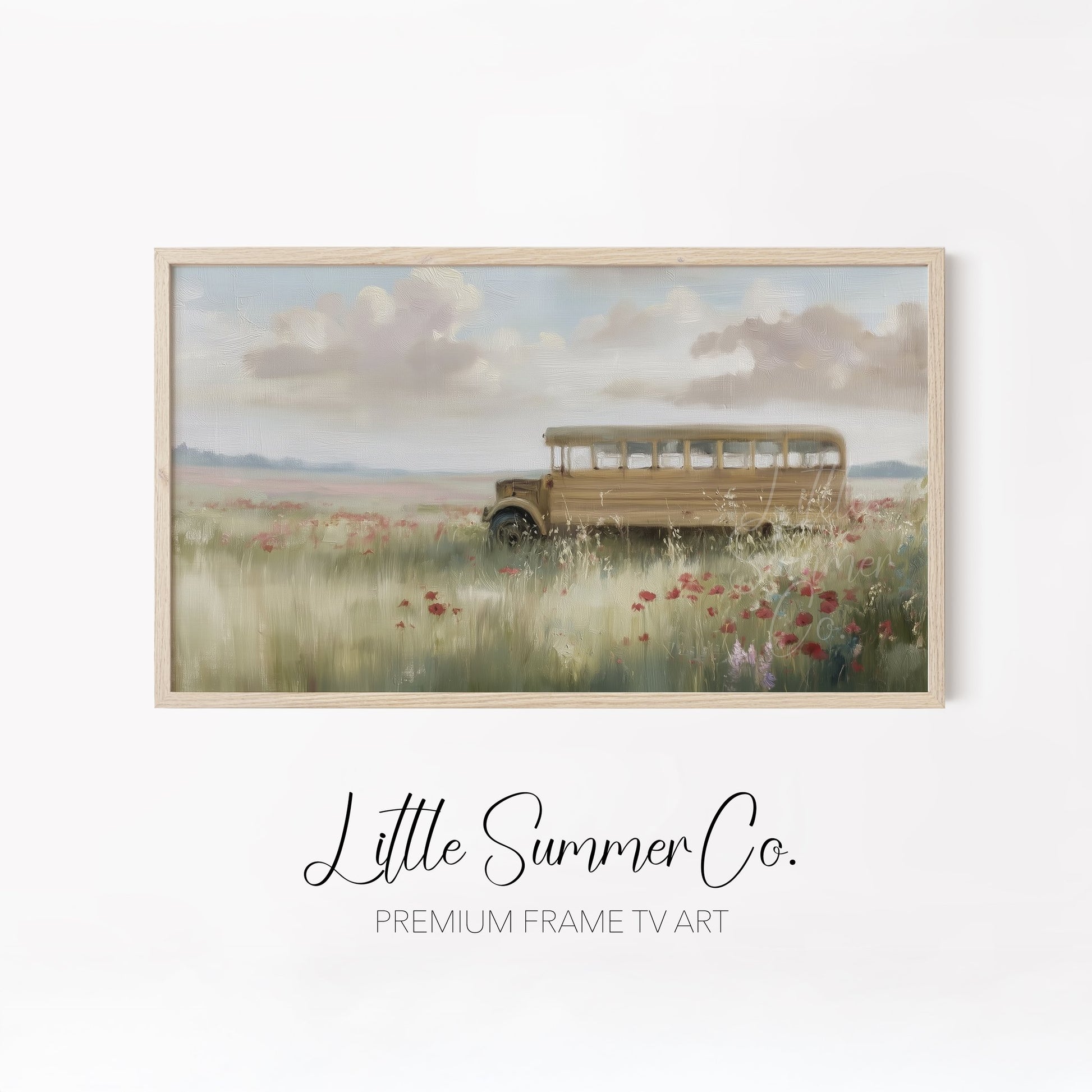Back To School Frame TV Art Bundle displayed on a TV