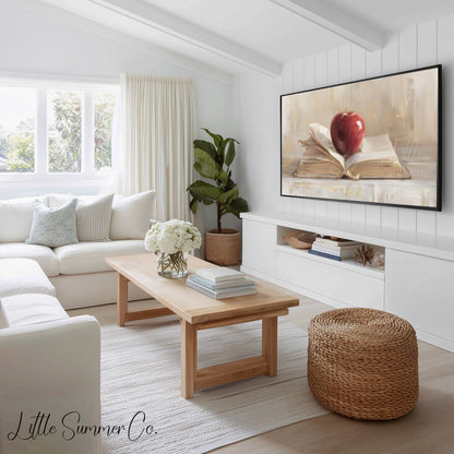 Back To School Frame TV Art Bundle displayed on a TV