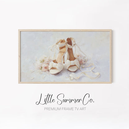 Bridal Day Details Frame TV Art Bundle displayed on a TV