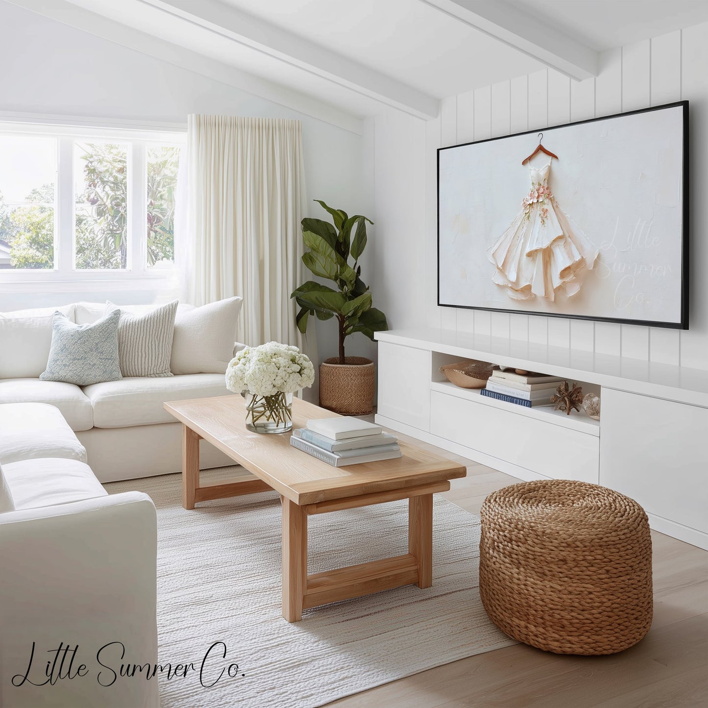 Bridal Day Details Frame TV Art Bundle displayed on a TV