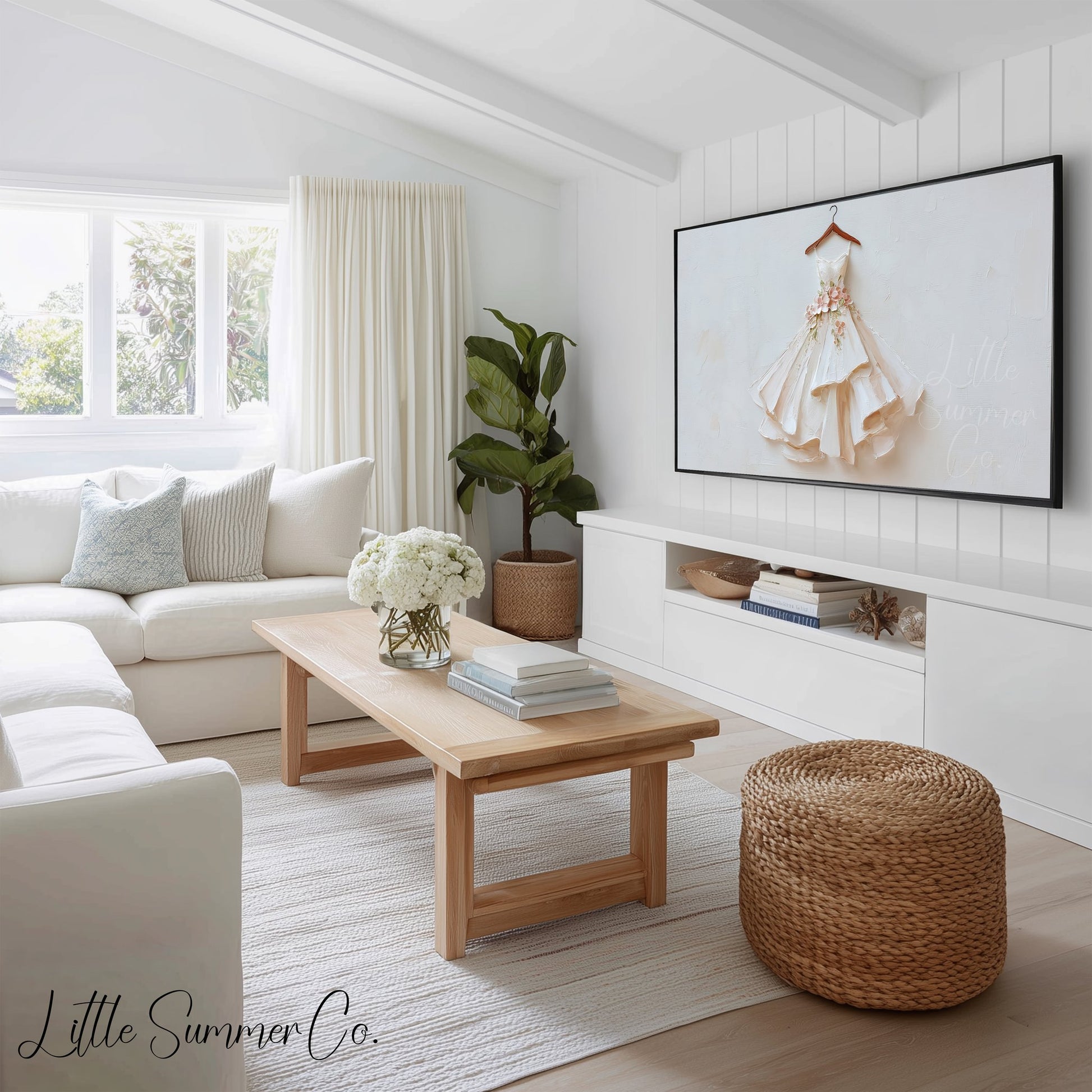 Bridal Day Details Frame TV Art Bundle displayed on a TV