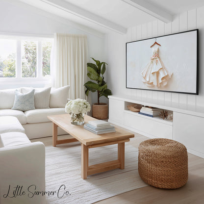 Bridal Day Details Frame TV Art Bundle displayed on a TV