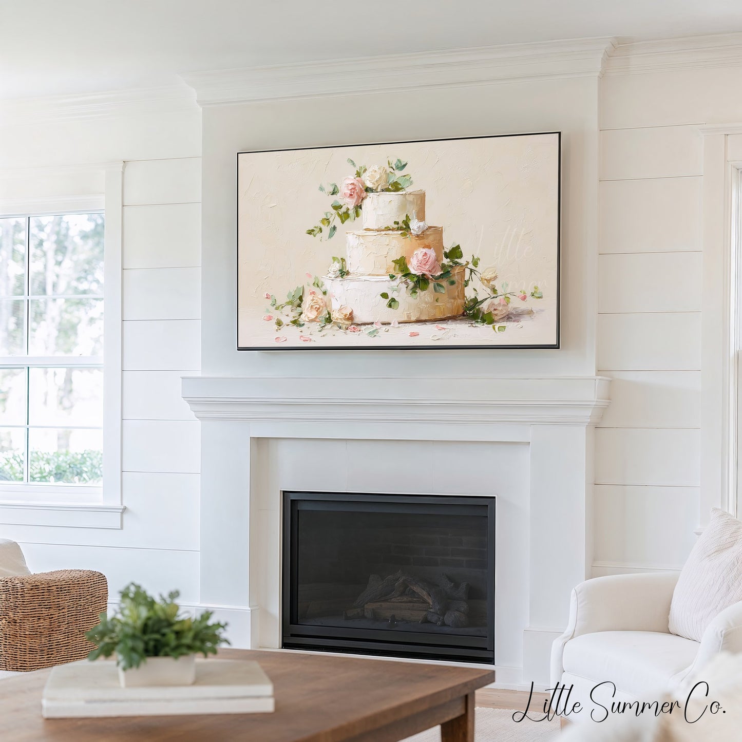 Bridal Day Details Frame TV Art Bundle displayed on a TV