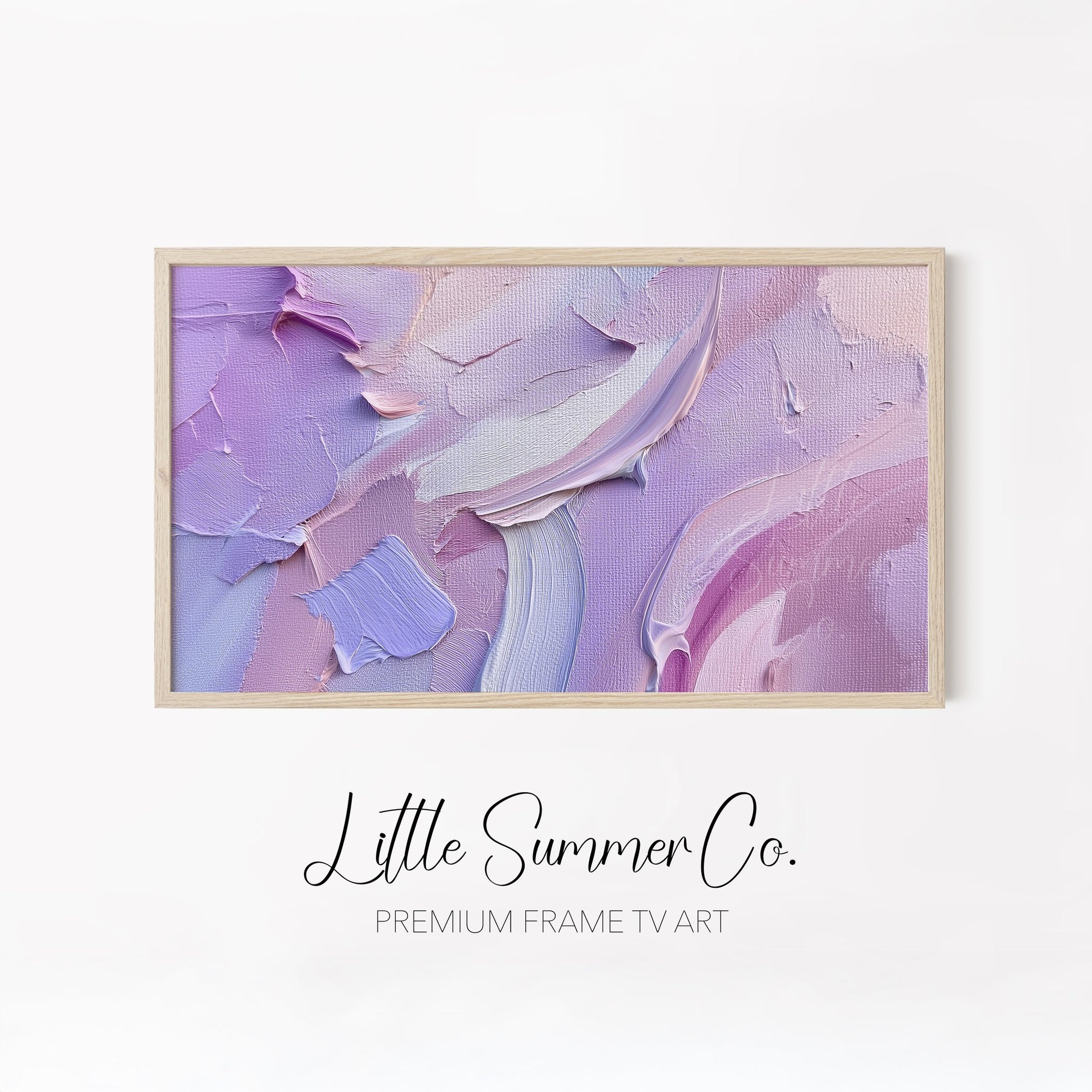 Soft Pastel Palette Frame TV Art Bundle displayed on a TV