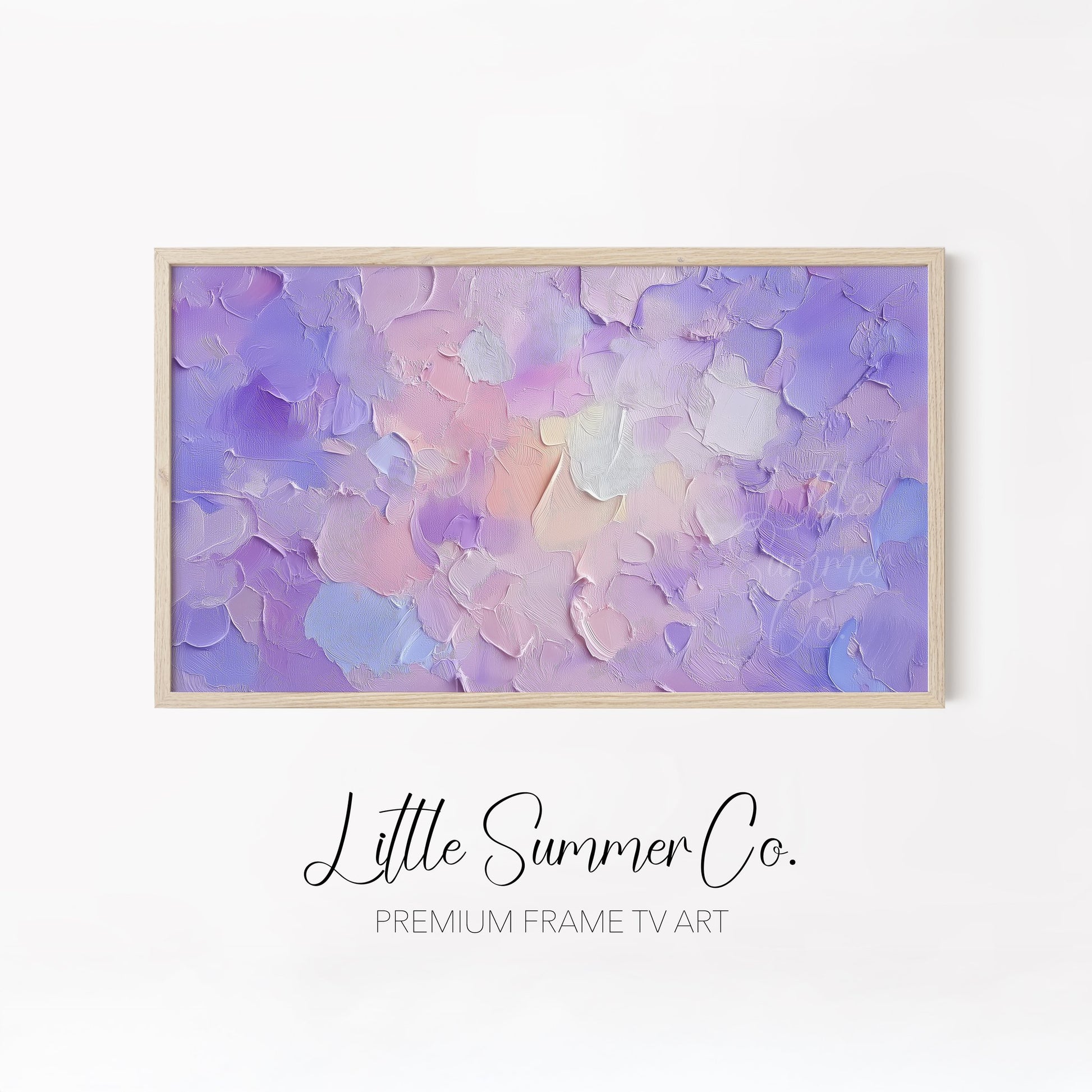 Soft Pastel Palette Frame TV Art Bundle displayed on a TV