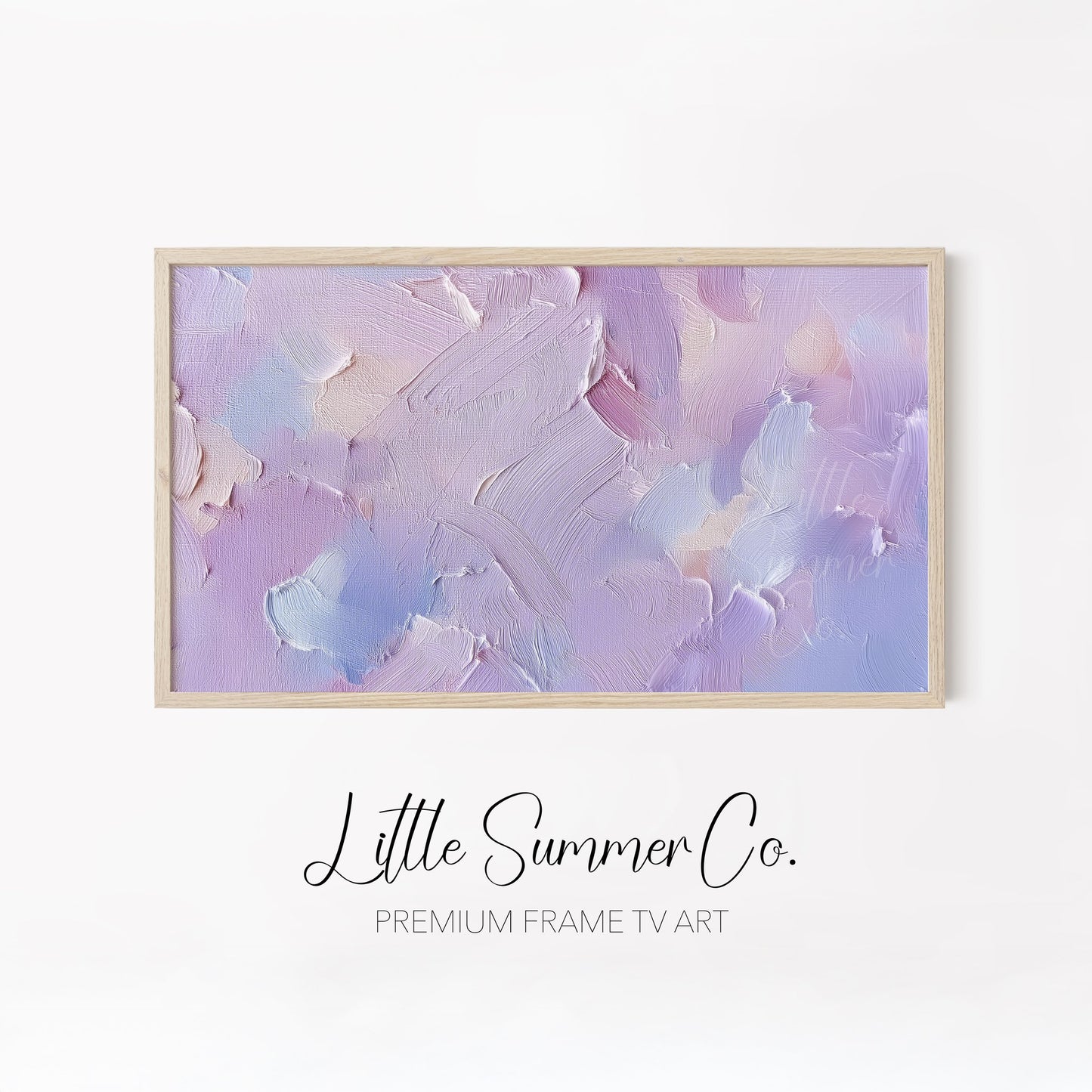 Soft Pastel Palette Frame TV Art Bundle displayed on a TV