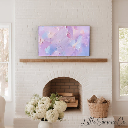 Soft Pastel Palette Frame TV Art Bundle displayed on a TV